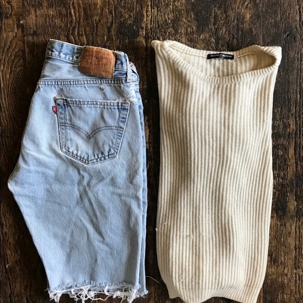 Vintage Levi 501 knee length shorts